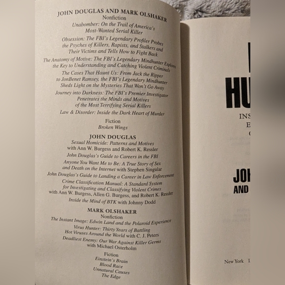 MindHunter Inside the Elite FBI Serial Crimes Unit Behavioral Profiler Paperback - Picture 5 of 12